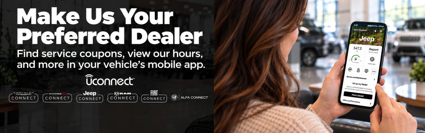 uconnect® make us your preferred dealer | Thornton Chrysler Dodge Jeep Ram in Red Lion PA