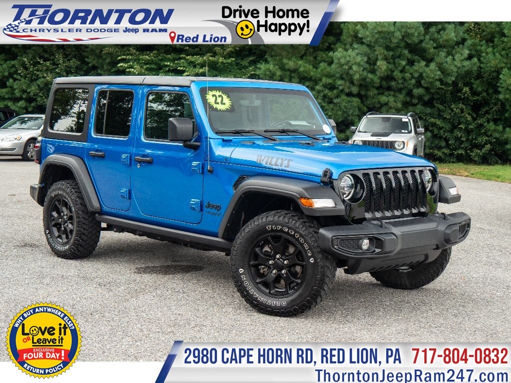 2022 Jeep Wrangler Unlimited Willys